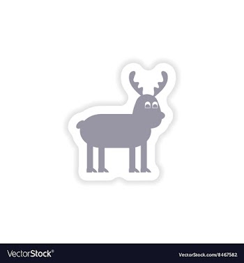 Paper sticker on white background Christmas vector image