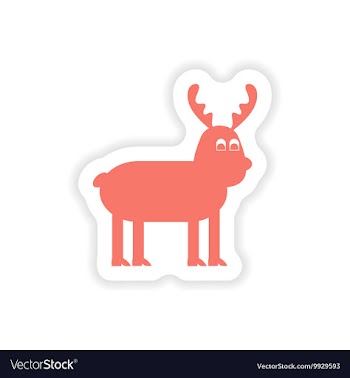 Paper sticker on white background Christmas vector image