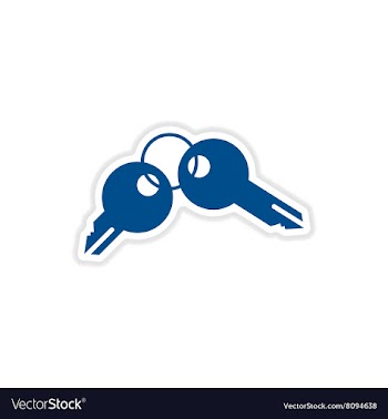 Paper sticker on white background coin crack vector image