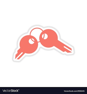 Paper sticker on white background coin crack vector image