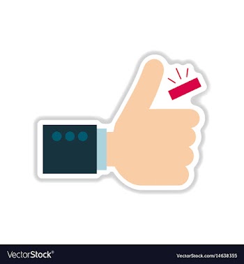 Paper sticker on white background coins in hand vector image
