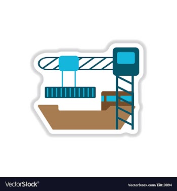 Paper sticker on white background container vector image