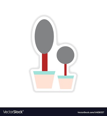 Paper sticker on white background decorative vector image