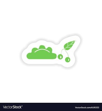 Paper sticker on white background dumplings with vector image