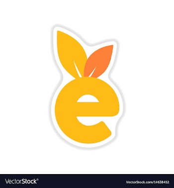 Paper sticker on white background eco label vector image