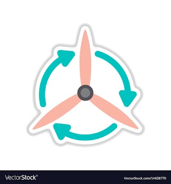 Paper sticker on white background eco-mill vector image