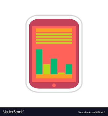 Paper sticker on white background economic vector image