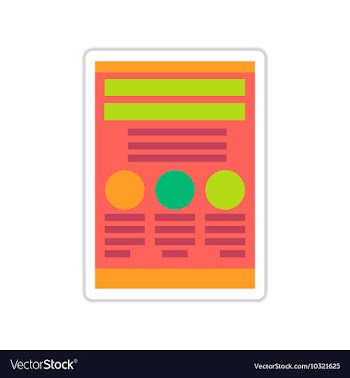 Paper sticker on white background economic vector image