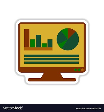Paper sticker on white background economic vector image