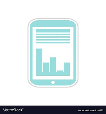 Paper sticker on white background economic vector image