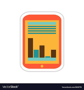 Paper sticker on white background economic vector image