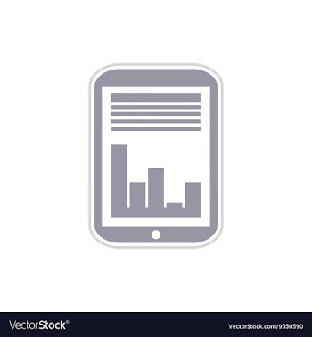 Paper sticker on white background economic vector image