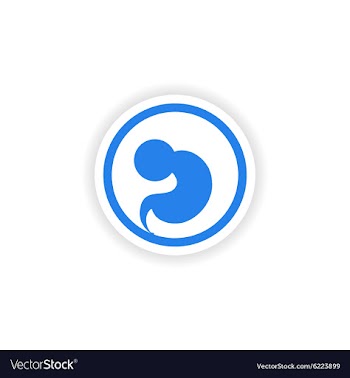 Paper sticker on white background embryo in the vector image