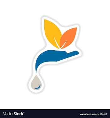 Paper sticker on white background environmental vector image