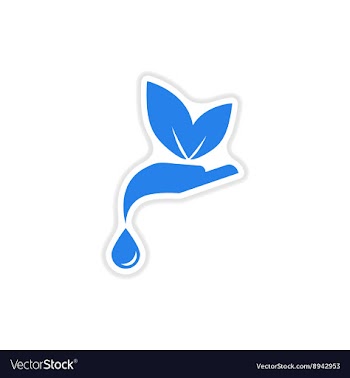 Paper sticker on white background environmental vector image