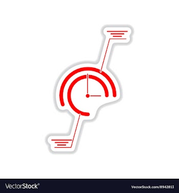 Paper sticker on white background financial chart vector image