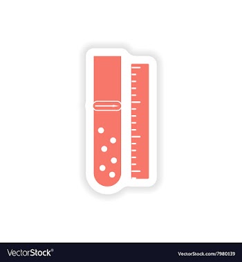 Paper sticker on white background flask lab vector image