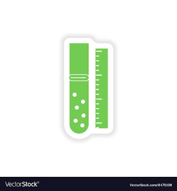 Paper sticker on white background flask lab vector image