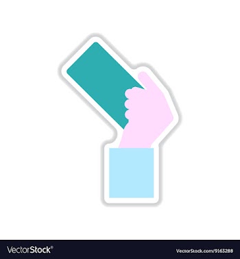 Paper sticker on white background football referee vector image