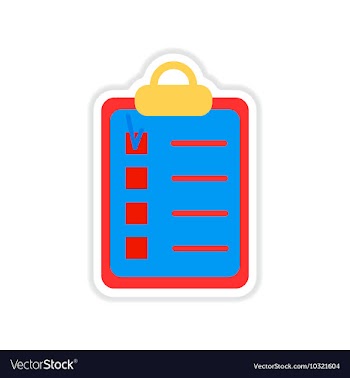 Paper sticker on white background form test vector image