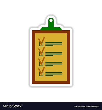 Paper sticker on white background form vector image