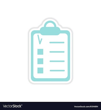 Paper sticker on white background form vector image