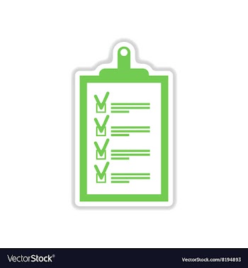 Paper sticker on white background form vector image