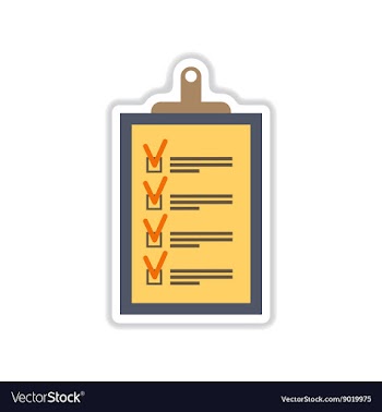 Paper sticker on white background form vector image