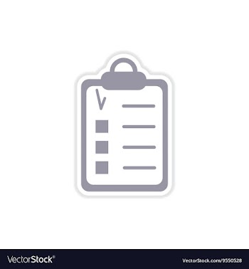 Paper sticker on white background form vector image