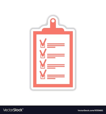 Paper sticker on white background form vector image