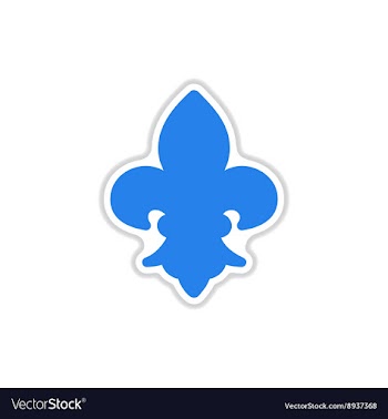 Paper sticker on white background French symbol vector image
