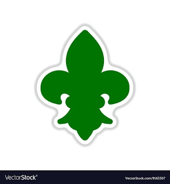 Paper sticker on white background French symbol vector image