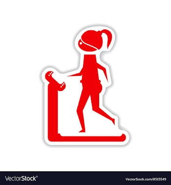 Paper sticker on white background girl on vector image