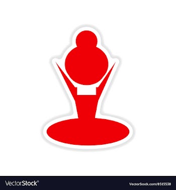 Paper sticker on white background girl swims vector image