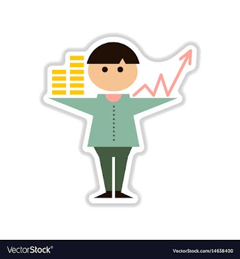 Paper sticker on white background graphic vector image
