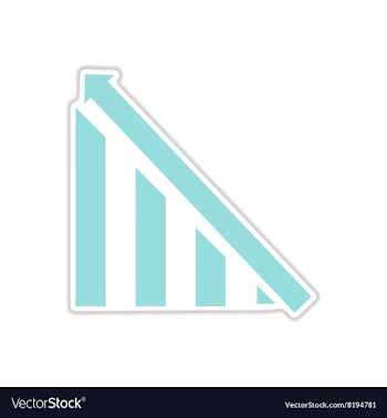 Paper sticker on white background growing schedule vector image