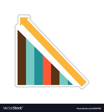 Paper sticker on white background growing schedule vector image