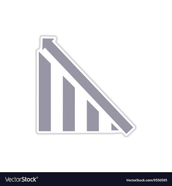 Paper sticker on white background growing schedule vector image