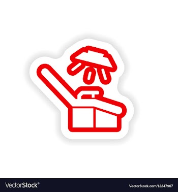 Paper sticker on white background gynecological vector image