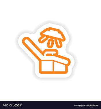 Paper sticker on white background gynecological vector image