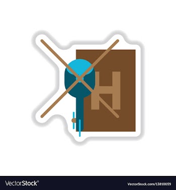 Paper sticker on white background helipad vector image