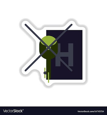 Paper sticker on white background helipad vector image