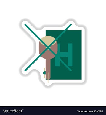Paper sticker on white background helipad vector image