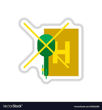 Paper sticker on white background helipad vector image