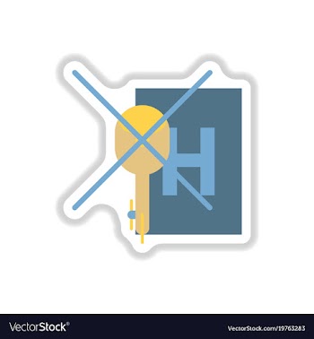 Paper sticker on white background helipad vector image