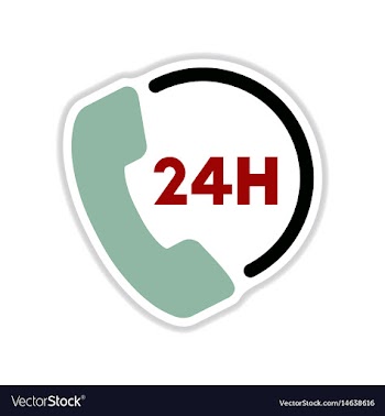 Paper sticker on white background hotline vector image