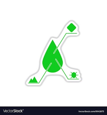 Paper sticker on white background infographics vector image