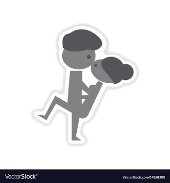 Paper sticker on white background kamasutra vector image