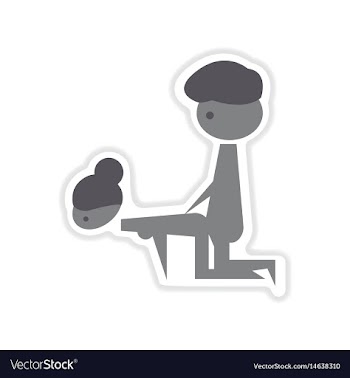 Paper sticker on white background kamasutra vector image