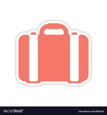 Paper sticker on white background keys vector image